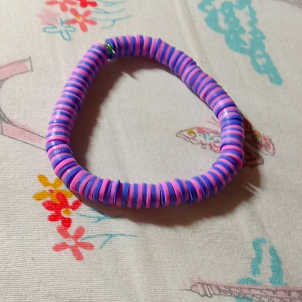 Pink and purple bracelet